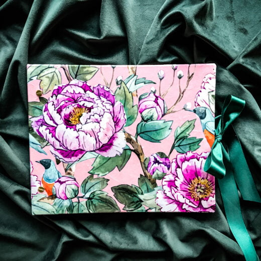 album na zdjęcia piwonie w różu