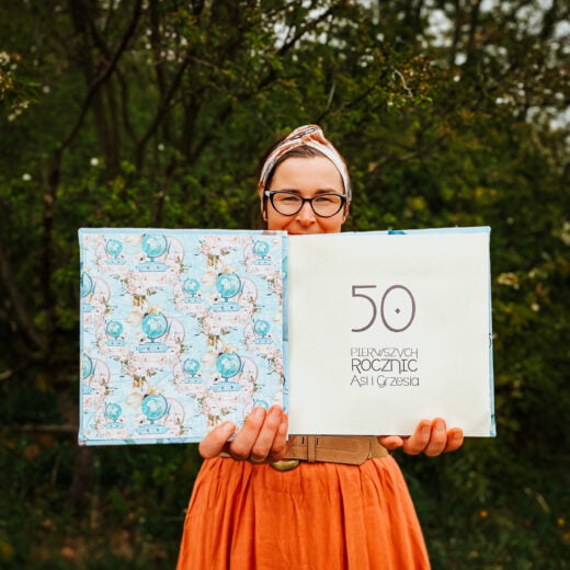 kurs "kronika 50 rocznic ślubu" - okładka ze wzorem do wyboru